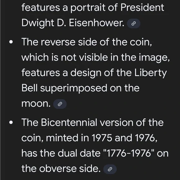 Commemorative Eisenhower Dollar Coin in Display Case - Picture 5 of 6